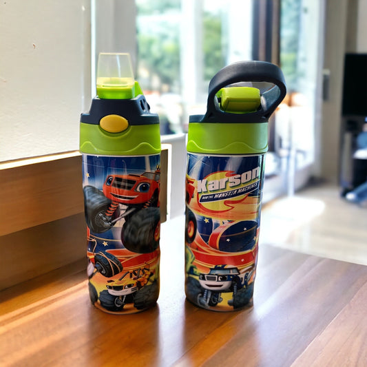 Personalized Kids Monster Truck Sippy/Tumbler/Cup/Water Bottle